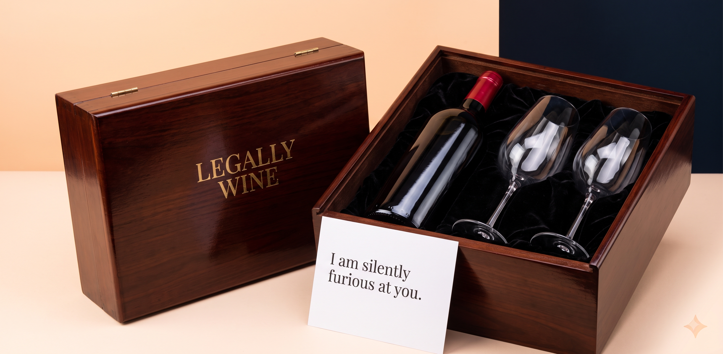 Legally Wine Spiteful Gift Crate Showcase